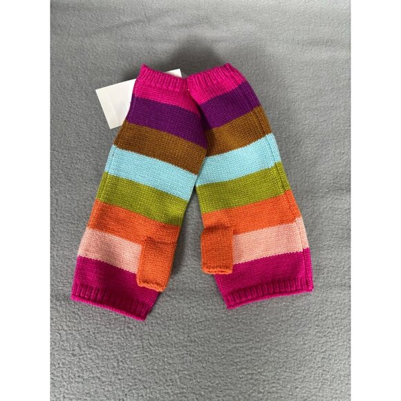 On 34th Women's Cozy Colorblocked Multicolor Fingerless Gloves One Size NWT's - Picture 4 of 7